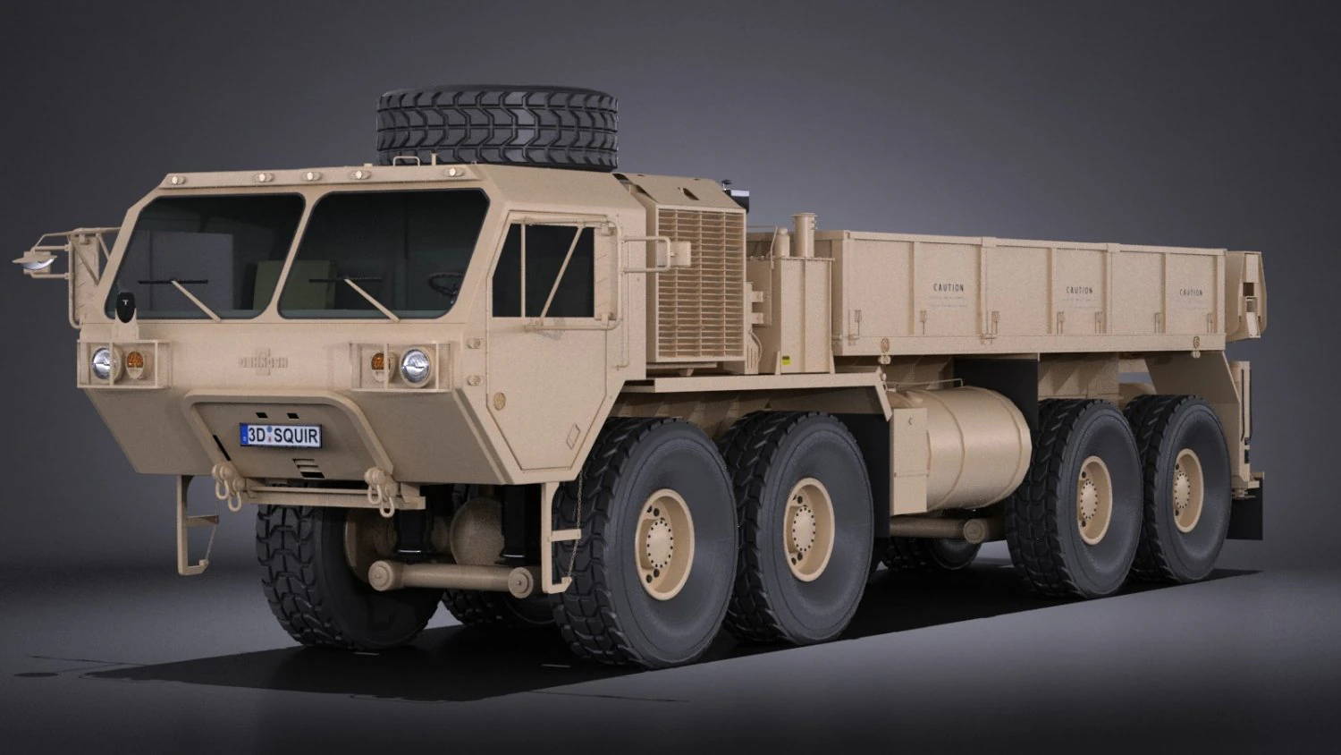 Oshkosh Hemitt A4 Cargo Truck 3D Model .c4d .max .obj .3ds .fbx .stl .blend 