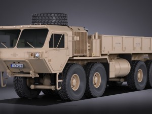 oshkosh hemitt a4 cargo truck 3D Models
