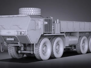 Oshkosh Hemitt A4 Cargo Truck 3D Model
