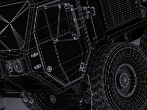 Oshkosh Hemitt A4 Cargo Truck 3D Model