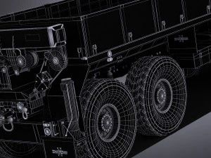 Oshkosh Hemitt A4 Cargo Truck 3D Model