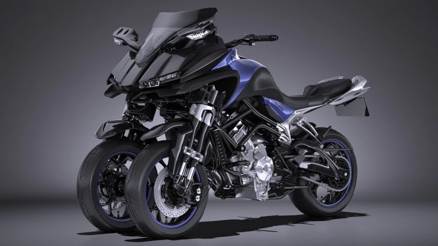 Yamaha MWT 9 2016 3D Model .c4d .max .obj .3ds .fbx .stl .blend 