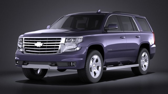 Chevrolet Tahoe Z71 2015 vray Modèle 3D .c4d .max .obj .3ds .fbx .stl .blend