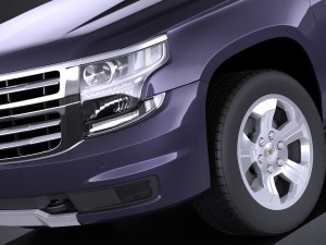 Chevrolet Tahoe Z71 2015 vray 3D Model
