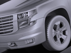 Chevrolet Tahoe Z71 2015 vray 3D Model