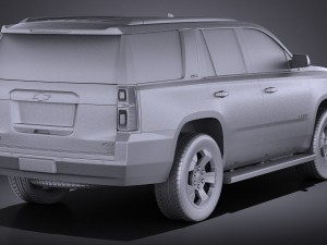 Chevrolet Tahoe Z71 2015 vray 3D Model