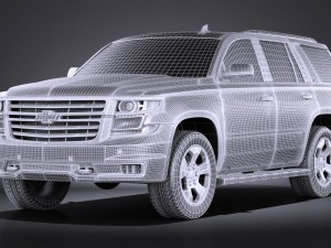 Chevrolet Tahoe Z71 2015 vray 3D Model