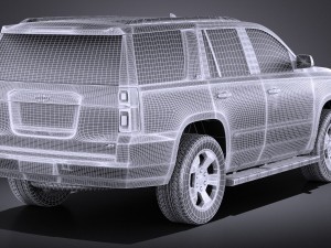 Chevrolet Tahoe Z71 2015 vray 3D Model