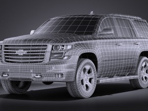 Chevrolet Tahoe Z71 2015 vray 3D Model