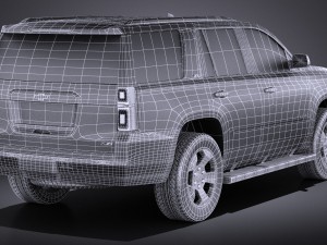 Chevrolet Tahoe Z71 2015 vray 3D Model