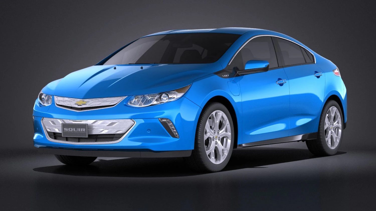 Chevrolet Volt 2016 vray 3D Model .c4d .max .obj .3ds .fbx .stl .blend