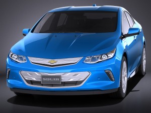 Chevrolet Volt 2016 vray 3D 模型