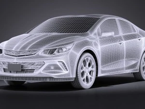 Chevrolet Volt 2016 vray 3D Model