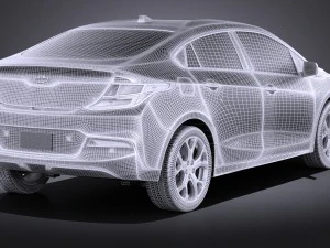 Chevrolet Volt 2016 vray 3D Model