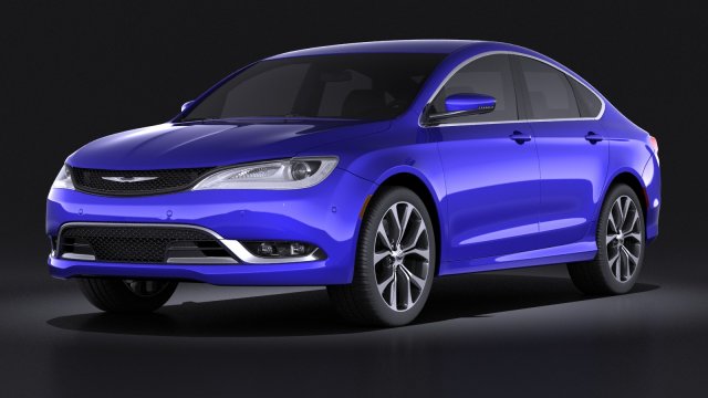 Chrysler 200 2015 vray 3D 模型 .c4d .max .obj .3ds .fbx .stl .blend