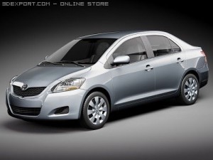 Toyota Yaris Sedan 3D Model
