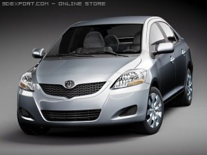 Toyota Yaris Sedan Modelo 3D
