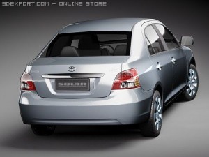 Toyota Yaris Sedan Modelo 3D