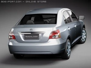 Toyota Yaris Sedan 3D Model