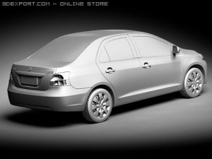 Toyota Yaris Sedan Modelo 3D
