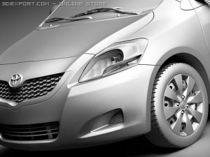 Toyota Yaris Sedan Modelo 3D