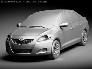 Toyota Yaris Sedan Modelo 3D
