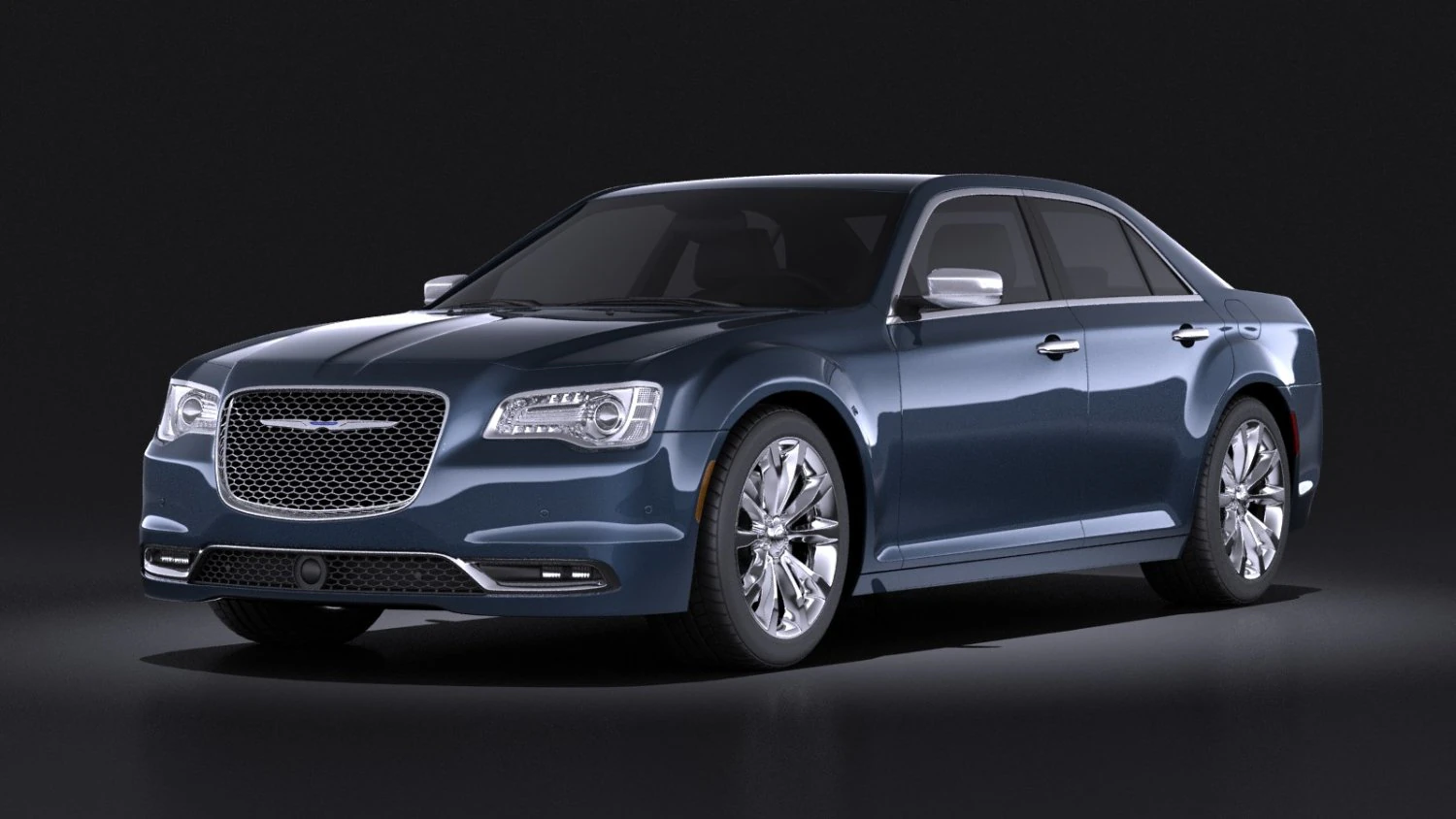 Chrysler 300 2015 vray 3D Model .c4d .max .obj .3ds .fbx .stl .blend 