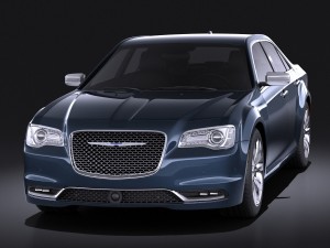 Chrysler 300 2015 vray Modelo 3D