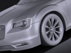 Chrysler 300 2015 vray Modelo 3D