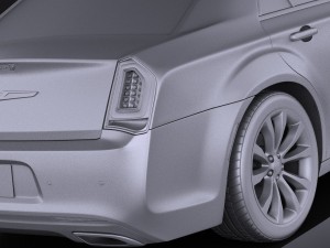 Chrysler 300 2015 vray Modelo 3D