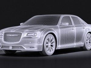 Chrysler 300 2015 vray Modelo 3D