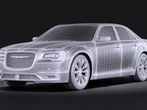 Chrysler 300 2015 vray 3D Model