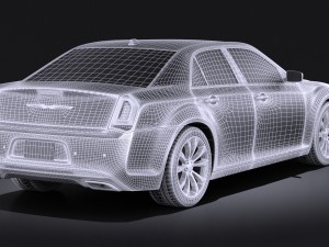 Chrysler 300 2015 vray Modelo 3D