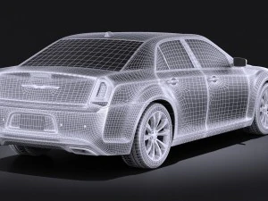 Chrysler 300 2015 vray 3D Model