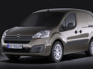 Citro&euml;n Berlingo 2015 Vray Modelo 3D