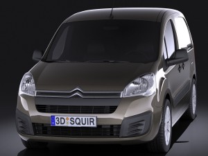 Citroen Berlingo 2015 Vray 3D 모델
