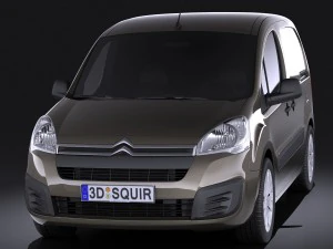 Citroen Berlingo 2015 Vray 3D Model