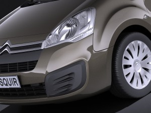 Citroen Berlingo 2015 Vray 3D 모델