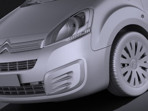 Citroen Berlingo 2015 Vray 3D 모델