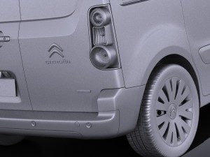 Citroen Berlingo 2015 Vray 3D 모델