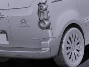 Citroen Berlingo 2015 Vray 3D Model