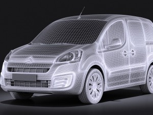 Citroen Berlingo 2015 Vray 3D 모델