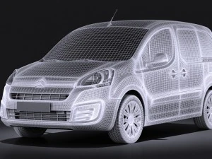 Citroen Berlingo 2015 Vray 3D Model