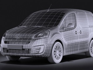 Citroen Berlingo 2015 Vray 3D 모델