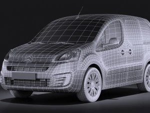 Citroen Berlingo 2015 Vray 3D Model