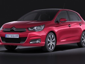 Citroen C4 2015 vray Modèle 3D