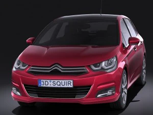 Citroen C4 2015 vray 3D Model