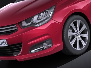 Citroen C4 2015 vray 3D 模型