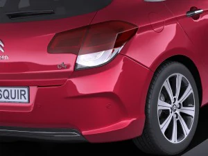 Citroen C4 2015 vray 3D Model