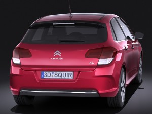 Citroen C4 2015 vray 3D 模型